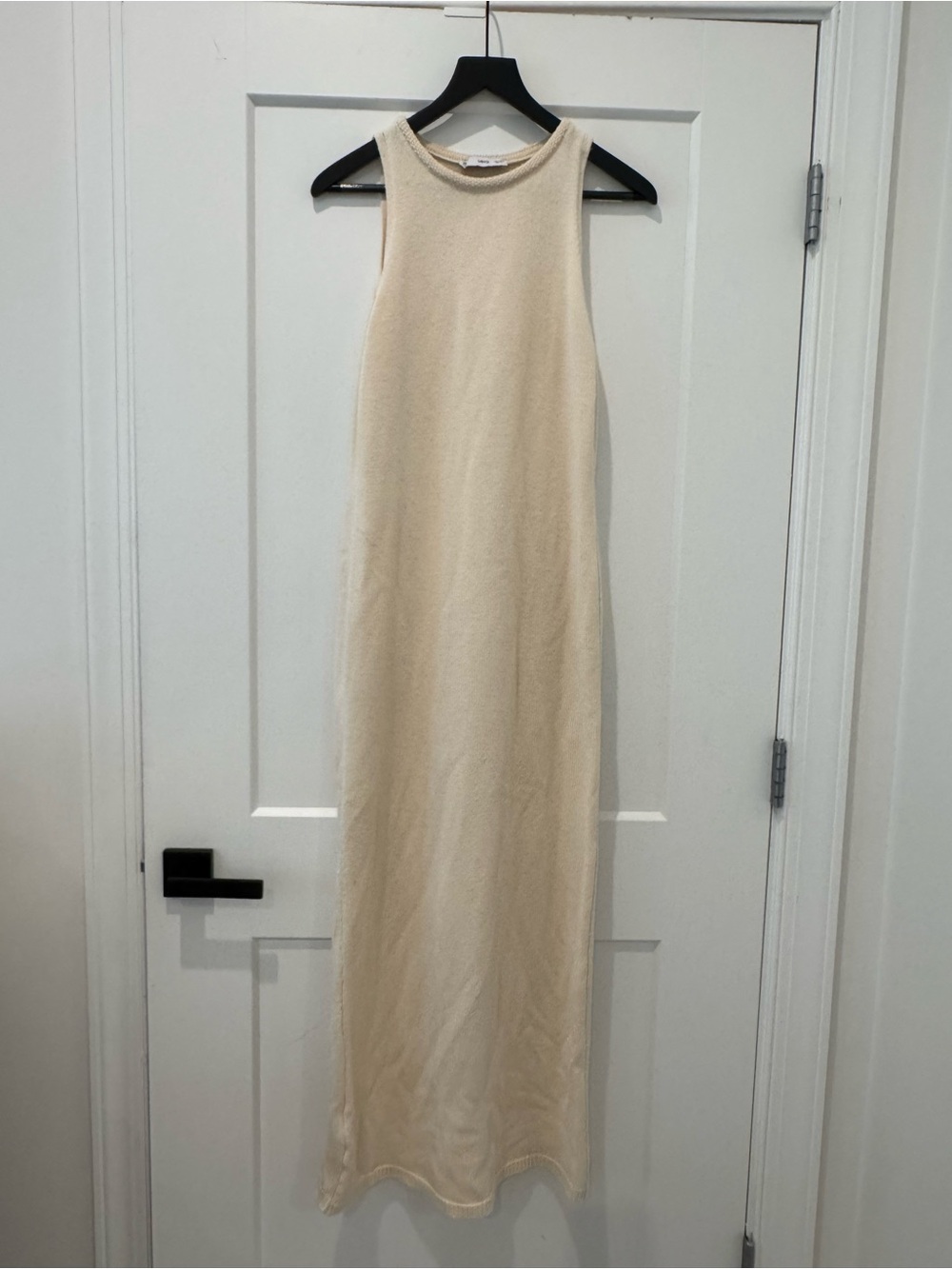 Mango Cream Sleeveless Maxi Dress